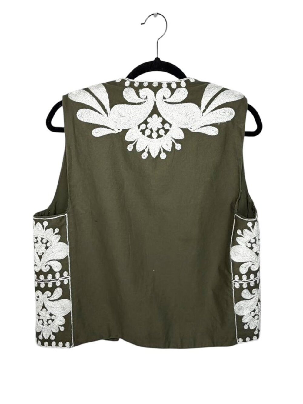 ZARA Contrast Embroidered Vest - Picture 3 of 7